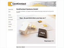 Tablet Screenshot of cardcontact.de